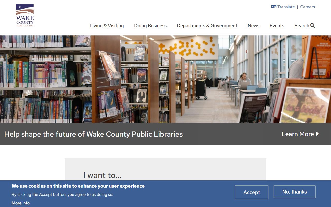 Wake County government website for Cary divorce decree record searches