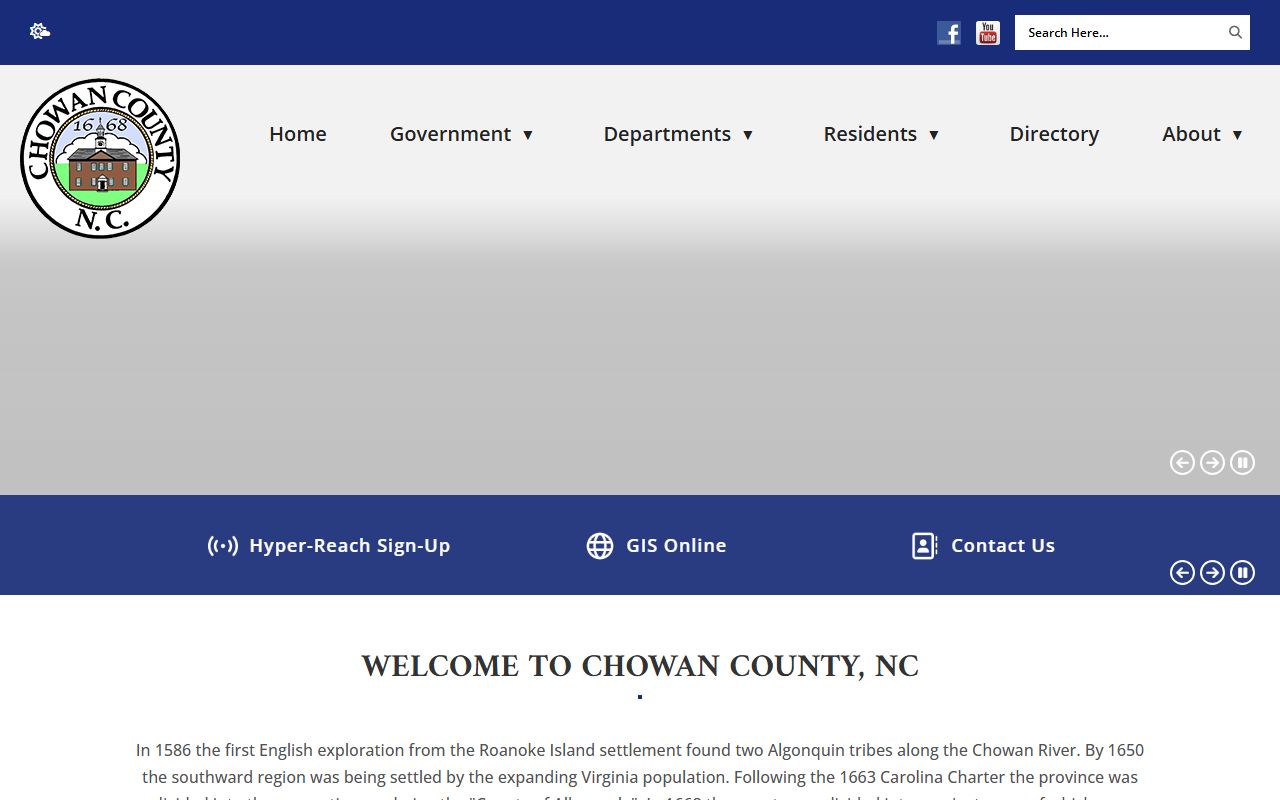 Chowan County government website for divorce decree information