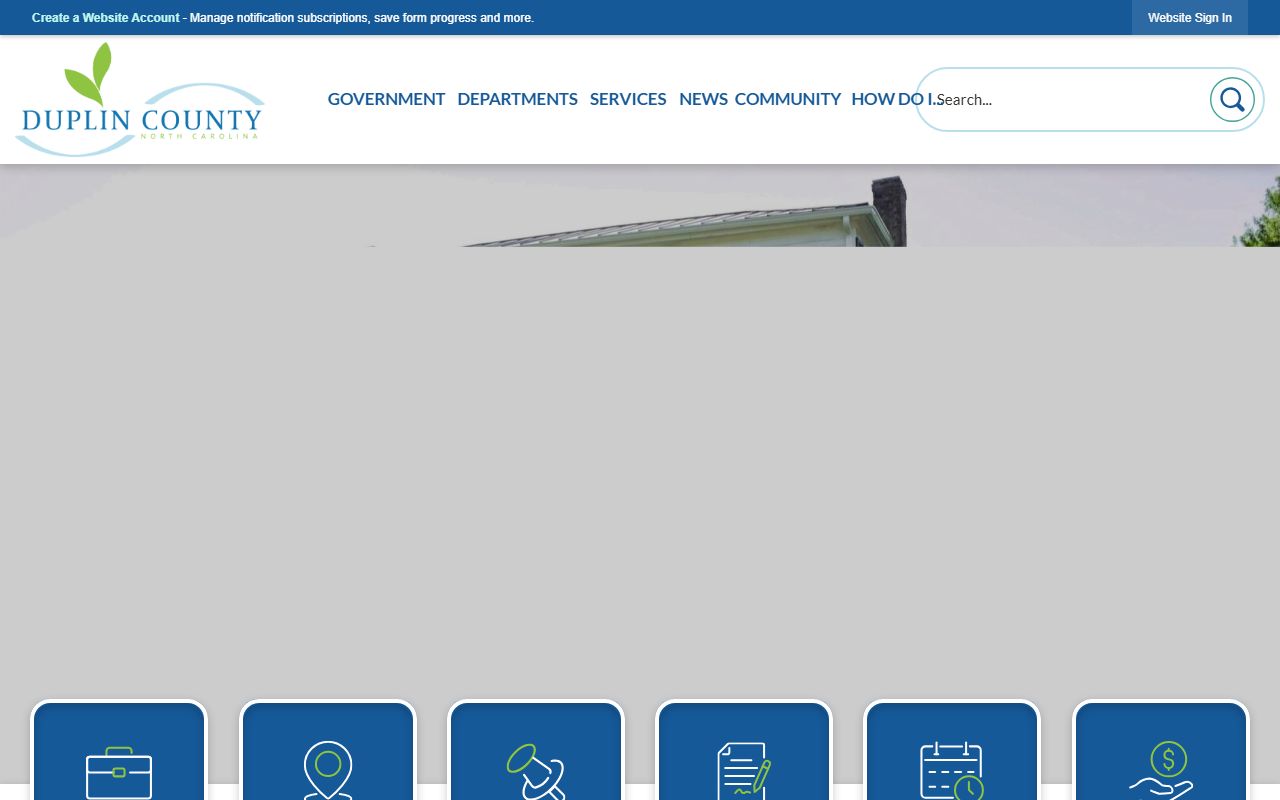 Duplin County government website for divorce decree record requests