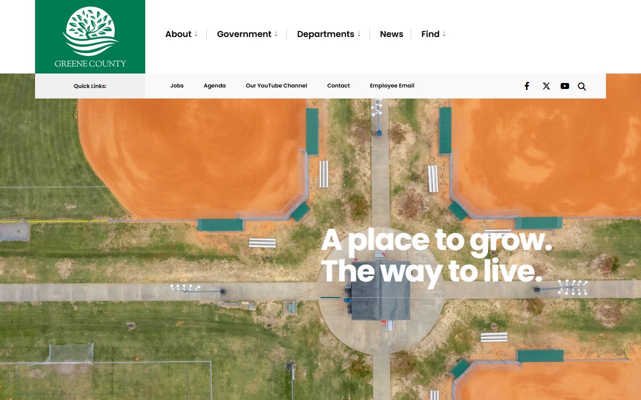 Greene County government website for divorce decree records