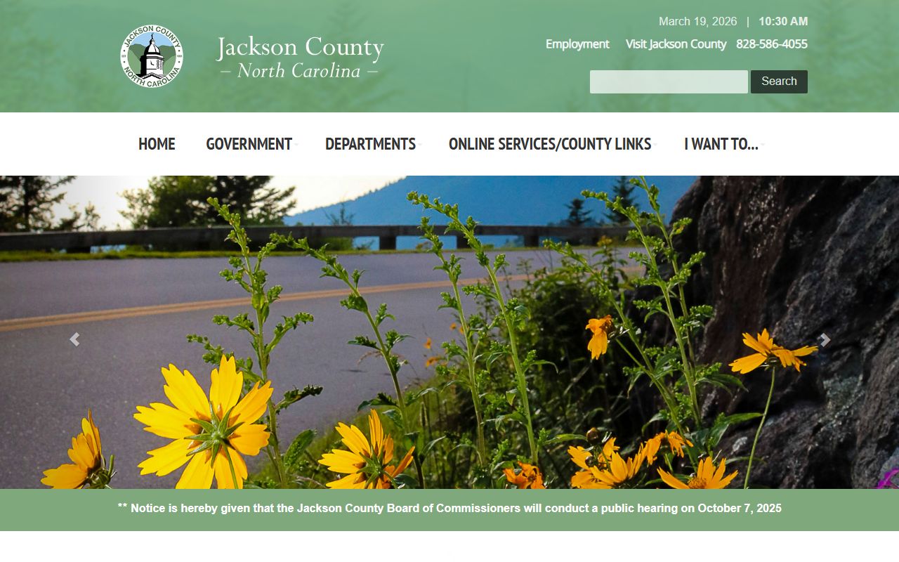 Jackson County government website for divorce decree record information