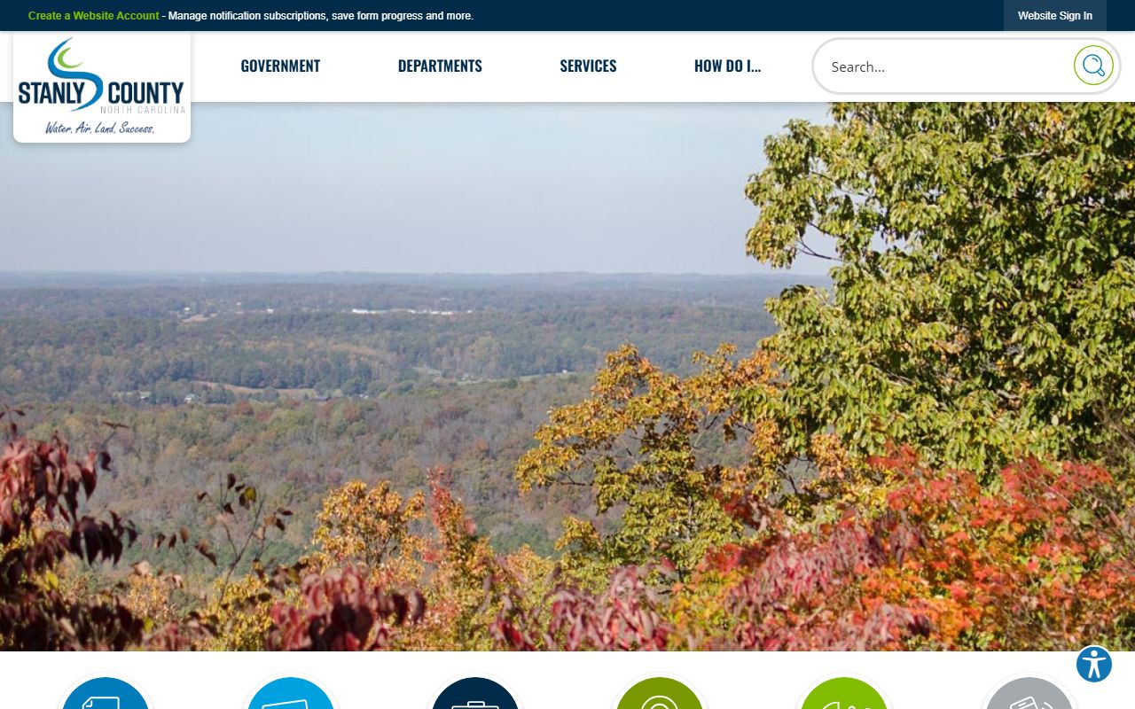 Stanly County government website for divorce decree records