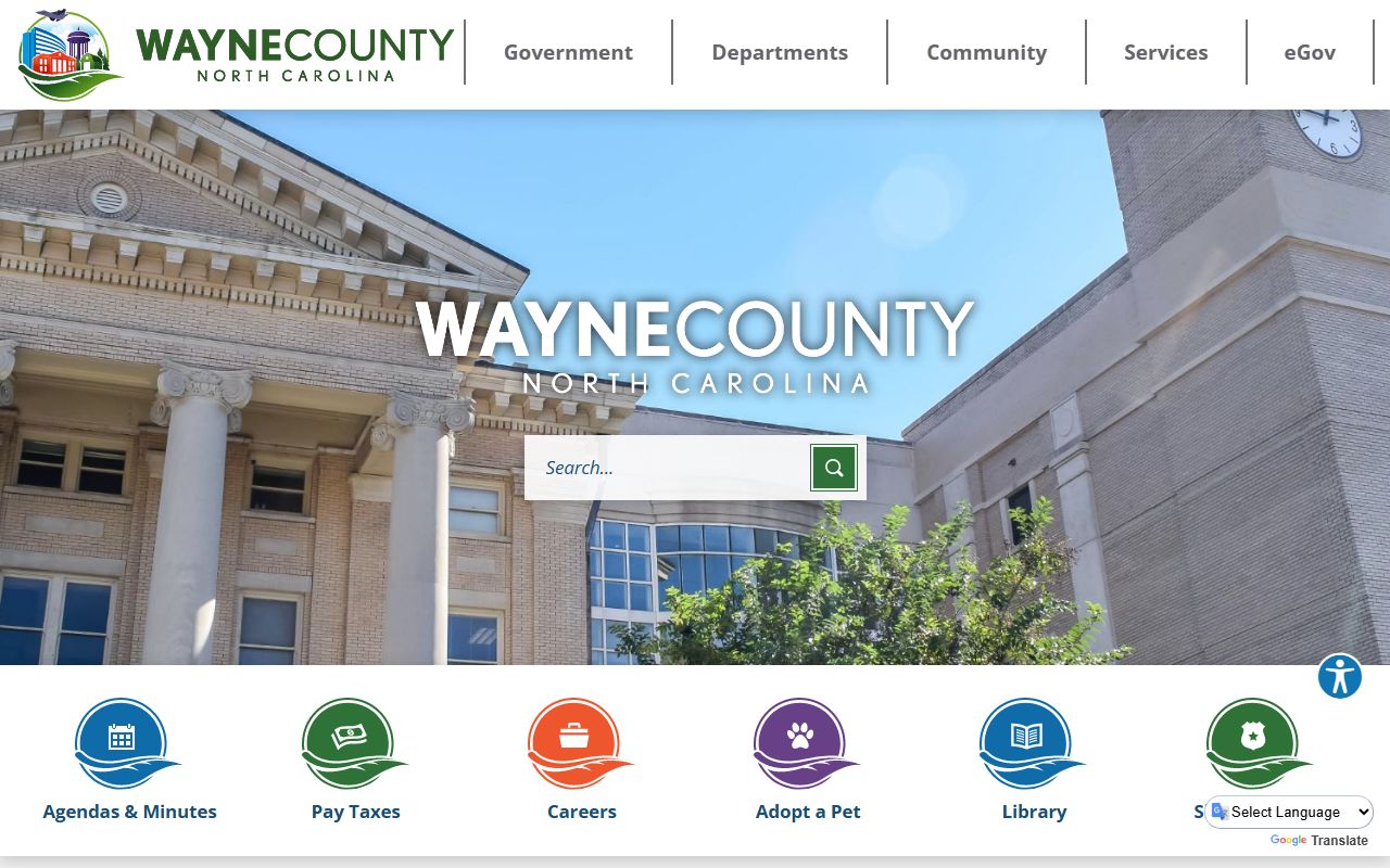 Wayne County government website for divorce decree records in Goldsboro